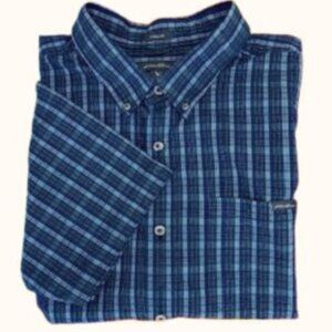 NWOT Eddie Bauer Short Sleeve Classic Fit Casual Button Down XXL 2XL
